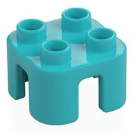 Duplo Chair with no Back / Stool (Medium Azure)