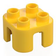Duplo Chair with no Back / Stool (Yellow)