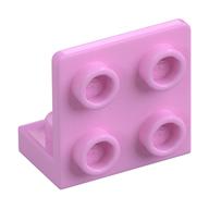Bracket 1 x 2 - 2 x 2 Inverted (Bright Pink)