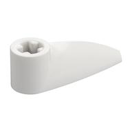 Technic Tooth 1 x 3 with Axle Hole [Hollow Underside] (White)