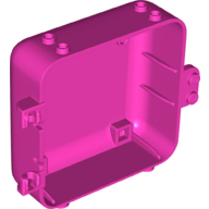 Pod, Square 3 x 8 x 6 2/3 [Female] (Dark Pink)