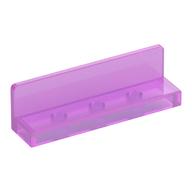 Panel 1 x 4 x 1 with Rounded Corners [Thin Wall] (Opal Trans-Dark Pink)