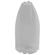 Windscreen 6 x 3 x 10 with 4 Studs on Top (Trans-Clear)