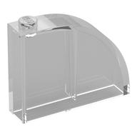 Brick Curved 1 x 4 x 2 2/3 (Trans-Clear)