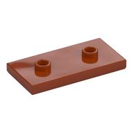 Plate Special 2 x 4 with Groove and Two Center Studs (Jumper) (Dark Orange)
