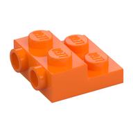 Plate Special 2 x 2 x 2/3 with Two Studs On Side and Two Raised [Solid Anti-stud] (Orange)
