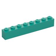 Brick 1 x 8 (Dark Turquoise)
