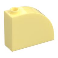 Brick Curved 1 x 3 x 2 (Bright Light Yellow)