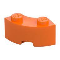 Brick Round Corner 2 x 2 Macaroni with Stud Notch and Reinforced Underside [New Style] (Orange)