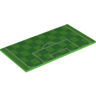 Tile 8 x 16 with Soccer Field Goal Area Print (Bright Green)