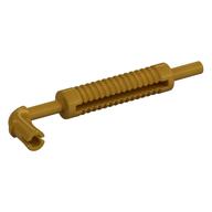 Exhaust Pipe with Technic Pin - Flat End, Squared Hole (Pearl Gold)