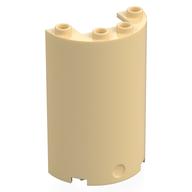 Cylinder Half 2 x 4 x 5 with 1 x 2 cutout (Tan)