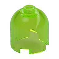 Brick Round 2 x 2 x 1 2/3 Dome Top, Hollow Stud (Trans-Bright Green)
