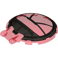 Dish 6 x 6 Inverted - No Studs with Handle and Sith TIE Cockpit Print (Trans-Red)