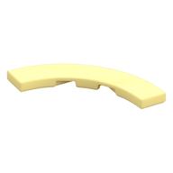 Tile 4 x 4 Curved, Macaroni (Bright Light Yellow)