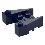 Brick Wedged 3 x 4 [Stud Notches] (Dark Blue)