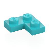Plate 2 x 2 Corner (Medium Azure)