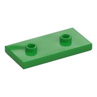 Plate Special 2 x 4 with Groove and Two Center Studs (Jumper) (Bright Green)