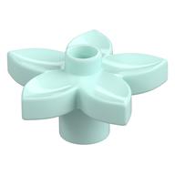 Duplo Plant, Flower with 1 Top Stud (Light Aqua)