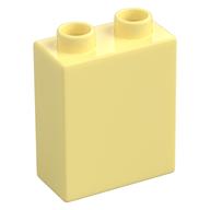 Duplo Brick 1 x 2 x 2 with Bottom Tube (Bright Light Yellow)