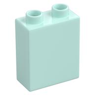 Duplo Brick 1 x 2 x 2 with Bottom Tube (Light Aqua)