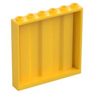 Panel 1 x 6 x 5 [Vertical Corrugated] (Yellow)