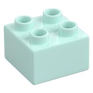 Duplo Brick 2 x 2 (Light Aqua)