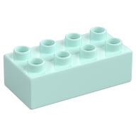 Duplo Brick 2 x 4 (Light Aqua)