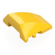 Brick Wedged, Curved 4 x 3 No Studs [Plain] (Yellow)