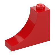 Brick Curved 1 x 3 x 2 Inverted [Inside Bow] (Red)