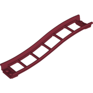 Vehicle Track, Roller Coaster Ramp Small, 3 Bricks Elevation (Dark Red)