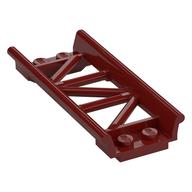 Vehicle Track, Roller Coaster Straight 8L (Dark Red)