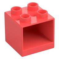 Duplo Cabinet 2 x 2 x 1.5 (Coral)