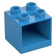 Duplo Cabinet 2 x 2 x 1.5 (Dark Azure)