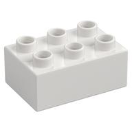 Duplo Brick 2 x 3 (White)