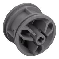 Wheel 30 x 20 with Center Axle Holes (Flat Silver)