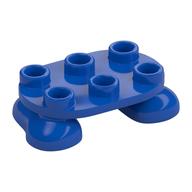 Feet, 2 x 3 x 2/3 with 6 Studs on Top (Blue)