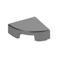 Tile Round 1 x 1 Quarter (Metallic Silver)