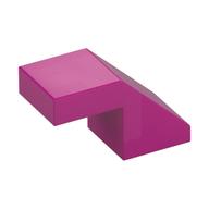 Brick Sloped 45° 2 x 1 with 2/3 Inverted Cutout and no stud (Magenta)
