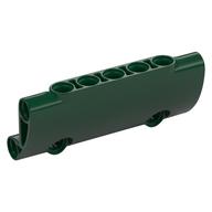 Technic Panel Curved 7 x 3 with 2 Pin Holes through Panel Surface (Dark Green)