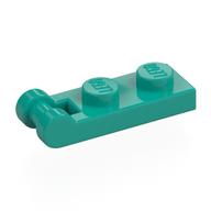 Plate Special 1 x 2 with Handle on End [Closed Ends] (Dark Turquoise)