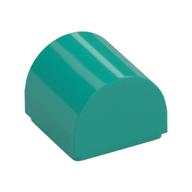 Brick Curved 1 x 1 x 2/3 Double Curved Top, No Studs (Dark Turquoise)