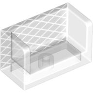 Panel 1 x 2 x 1 with Rounded Corners and 2 Sides with Net Print (Trans-Clear)