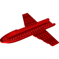 Plane Fuselage 26 x 24 x 1 2/3 (Red)
