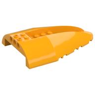 Aircraft Fuselage Curved Aft Section 8 x 12 x 2 Top (Bright Light Orange)