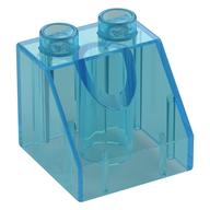 Duplo Brick 2 x 2 Slope 45° (Trans-Light Blue)