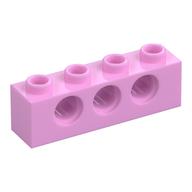 Technic Brick 1 x 4 [3 Pin Holes] (Bright Pink)