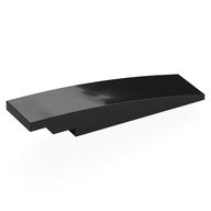 Brick Curved 8 x 2 No Studs (Black)