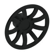 Wheel Cover 9 Spoke - 24mm D. (Black)