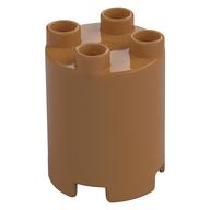 Duplo Brick Round 2 x 2 x 2 (Medium Nougat)